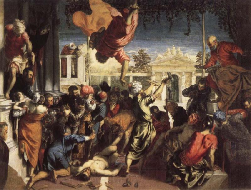 Jacopo Tintoretto Micacle of Saint Mark Norge oil painting art